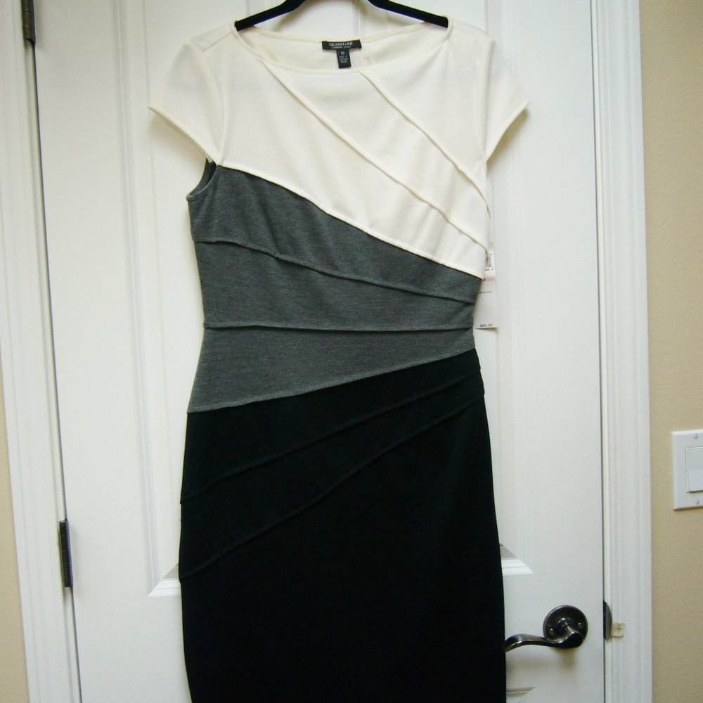 New Signature London Style Form Fitting Dress 10